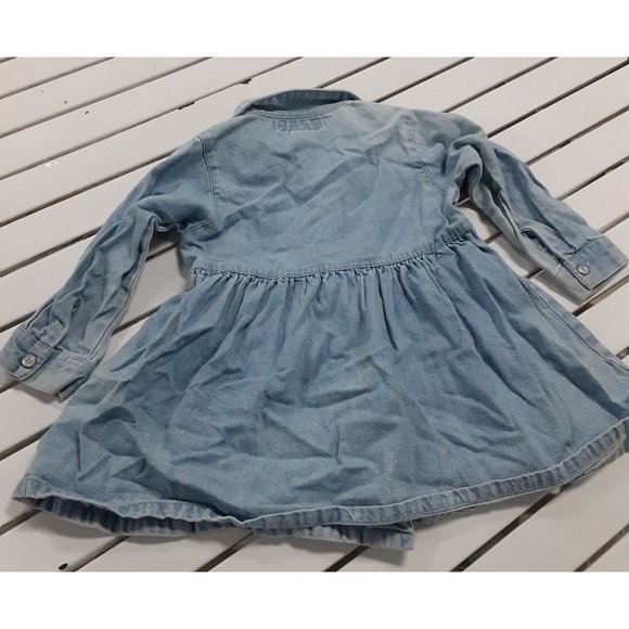 Baby Superstore Denim Toddler Dress Size 3T - Picture 2 of 7